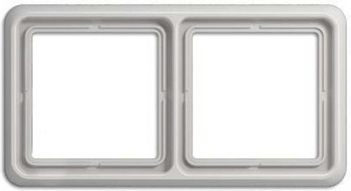 Рамка универсальная Jung CD500 2-м. светло-серый фото Рамка универсальная Jung CD500 2-м. светло-серый картинка